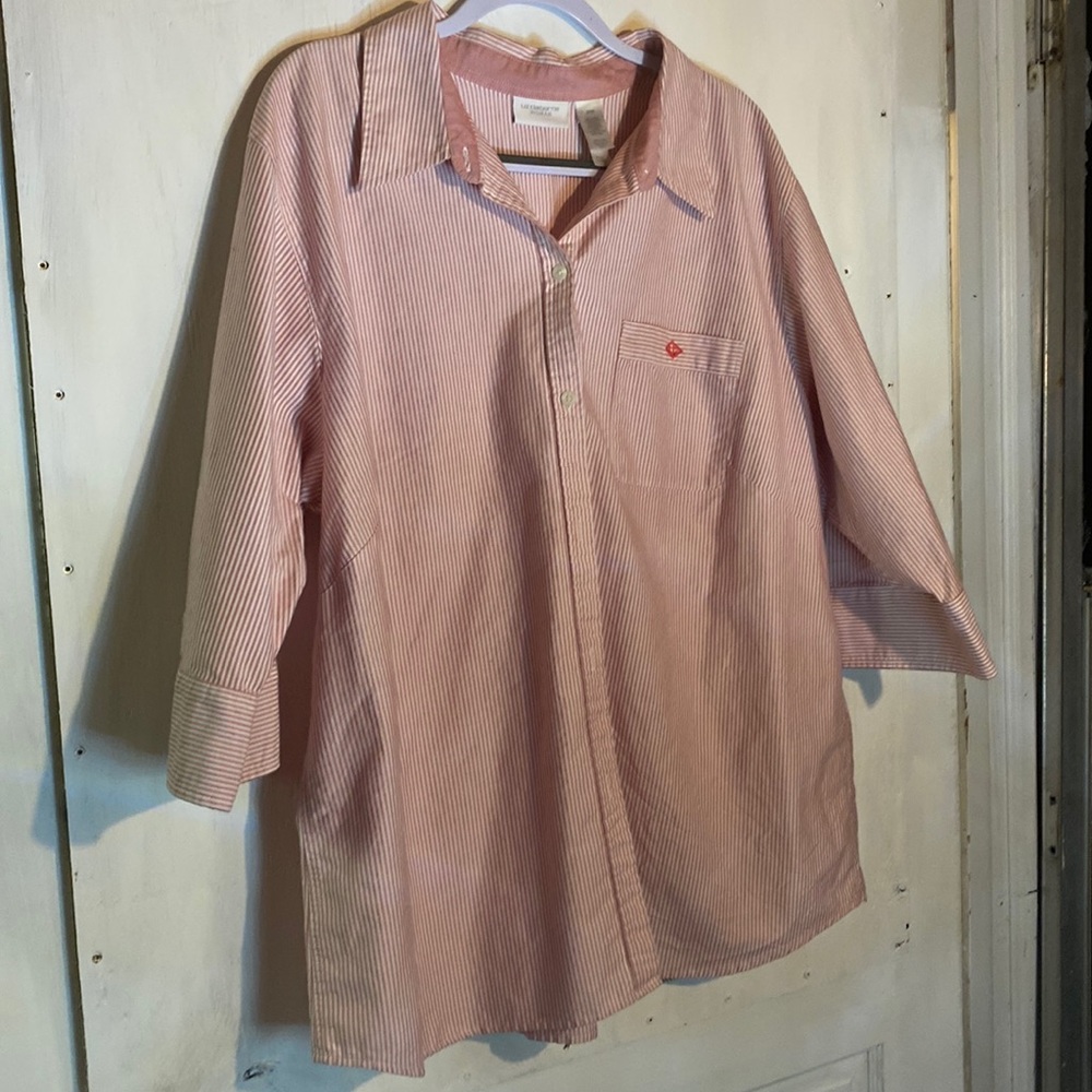 Liz Claiborne Woman Pin Striped Posh Button up Sz 20W - New Wout tags